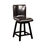 Red Barrel Studio® Keanna Dining Chair Upholstered/Genuine Leather in Black/Brown, Size 39.5 H x 22.0 D in | Wayfair RDBA2809 44336681