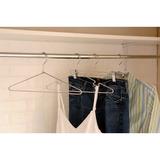 Rebrilliant Slim Metal Hanger for Suit/Coat Metal in Gray, Size 6.6 H x 17.0 W in | Wayfair REBR3441 41077874