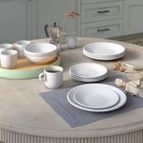 Red Vanilla Everytime 24 Piece Dinnerware Set, Service for 6 Porcelain/Ceramic in White | Wayfair ET1900-024