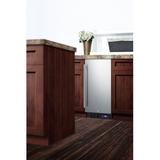 Summit Appliance Built-In 2.45 cu. ft. Frost-Free Upright Freezer in Gray, Size 34.0 H x 22.75 W x 14.75 D in | Wayfair SCFF1533BCSS