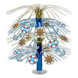 The Beistle Company Nautical Cascade Paper Disposable Centerpiece Paper in Blue | Wayfair 57366