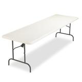 Iceberg Enterprises Indestruc-Tables Too 96" Rectangular Folding Table Plastic/Resin in Gray, Size 29.0 H x 96.0 W x 30.0 D in | Wayfair ICE65233