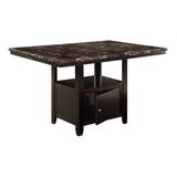 Winston Porter Upshaw Dining Table Wood in Brown/Gray, Size 30.0 H x 60.0 D in | Wayfair 0949E543E7444E3E9AD1C354A3758DBA