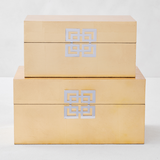 Ming Boxes - Set of 2 - Gold