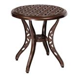Woodard Casa Metal Side Table Metal in Brown, Size 22.0 H x 22.0 W x 22.0 D in | Wayfair 3Y22BT-48