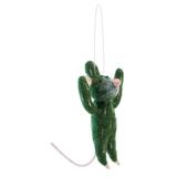 August Grove® The Cactus Mouse Hanging Figurine Ornament in Green, Size 5.0 H x 2.0 W x 2.5 D in | Wayfair CB079F6E8F8D48A5A4B92A981F355B9E