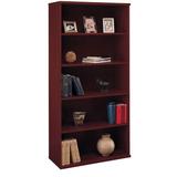 Bush Business Furniture Series C Bookcase 5-Shelf Open Double in Mahogany - WC36714