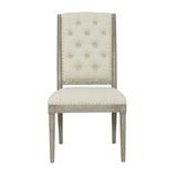 Bernhardt Marquesa Tufted Upholstered Side Chair in Ivory Upholstered in Brown/Gray/White, Size 41.5 H x 22.0 W x 29.38 D in | Wayfair 359541