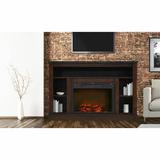Red Barrel Studio® Ducharme TV Stand for TVs up to 50" w/ Fireplace Included Wood in Brown | Wayfair 965D9DDB98154E9D9E68CB20804D8D8D