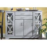 Andover Mills™ Legere 47.25" Wide 2 Drawer Server Wood in Gray, Size 35.4 H x 30.12 W x 15.75 D in | Wayfair ANDO1857 48127729