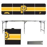 Pittsburgh Pirates Striped Design 8' Portable Folding Tailgate Table