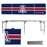 Arizona Wildcats Striped Design 8' Portable Folding Tailgate Table