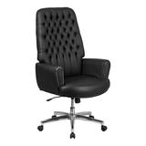 Darby Home Co Stefania Executive Chair Upholstered/Metal in Black, Size 50.5 H x 29.0 W x 30.5 D in | Wayfair D1AB27D18CF44A9196466BC3C503A88A