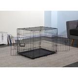 Go Pet Club Folding Yard Kennel Pet Crate Metal in Black, Size 23.0 H x 21.0 W x 30.0 D in | Wayfair MLD-30