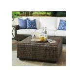 Tommy Bahama Outdoor Cypress Point Ocean Terrace Square Cocktail Table Wicker/Rattan in Brown/Gray, Size 18.0 H x 40.0 W x 40.0 D in | Wayfair