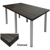 6' x 4' Standing Height Conference Table w/Round Post Legs