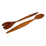 Twist of Nature,'Handcrafted Caoba Wood Salad Servers from Nicaragua'