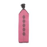 Studious Artisan in Blush,'Handwoven Cotton Bookmark in Blush from Mexico'