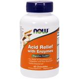 "Acid Relief with Enzymes, 60 Chewable Tablets, NOW Foods"