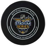 Washington Capitals vs. Toronto Maple Leafs 2018 NHL Stadium Series Unsigned Official Game Puck