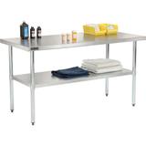 Nexel Stainless Steel Top Workbench Stainless Steel in Gray, Size 35.0 H x 60.0 W x 30.0 D in | Wayfair WB7230SS