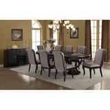 Lark Manor™ Clearbrook Dining Set Wood/Upholstered Chairs in Brown | Wayfair 1972D67105C44E77A62ABA1AFB6331DA