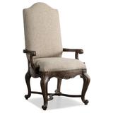 Hooker Furniture Rhapsody Upholstered Arm Chair in Walnut Upholstered/Fabric in Brown, Size 48.75 H x 26.75 W x 30.0 D in | Wayfair 5070-75500