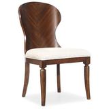 Hooker Furniture Palisade Dining Chair Wood/Upholstered in Brown/Red, Size 39.25 H x 19.5 W x 24.75 D in | Wayfair 5183-75311