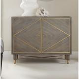 Hooker Furniture Melange 2 - Door Accent Cabinet Wood in Brown/Gray/Green, Size 33.0 H x 42.0 W x 19.0 D in | Wayfair 638-85392-GRY