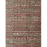 Brown/Red Area Rug - Williston Forge Macide Oriental Gray/Sunrise Area Rug Polyester/Polypropylene in Brown/Red, Size 79.0 W x 0.39 D in | Wayfair
