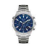 Marine Star Blue Dial Stainless Steel Chronograph Diving Bracelet Watch - Blue - Bulova Watches