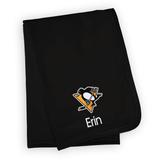 Infant Black Pittsburgh Penguins Personalized Blanket
