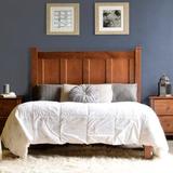 Grain Wood Furniture Shaker Solid Wood Platform Bed Metal in Brown, Size 49.5 H x 64.0 W x 86.0 D in | Wayfair SH0304