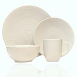 Red Vanilla Matrix 16 Piece Dinnerware Set, Service for 4 Ceramic/Earthenware/Stoneware in White | Wayfair HN240-016