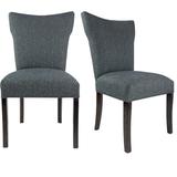 Red Barrel Studio® Aonan Side Chair Upholstered/Fabric in Gray/Black, Size 20.0 H x 20.0 W x 25.0 D in | Wayfair LGLY5759 40788316