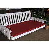 Red Barrel Studio® Indoor/Outdoor Bench Cushion Acrylic in Red/Black/Brown, Size 2.0 H x 45.0 W x 39.0 D in | Wayfair