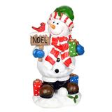 Vickerman 519820 - 13" Noel Winter Snowman Figure (JR172241) Christmas Figurine Ornament