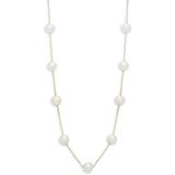 18k Yellow Gold And Freshwater Pearl Necklace - Metallic - Effy Necklaces