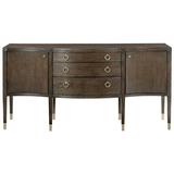 Bernhardt Clarendon 72.25" Wide 3 Drawer Buffet Table Wood in Brown/White, Size 36.0 H x 72.25 W x 21.13 D in | Wayfair 377131