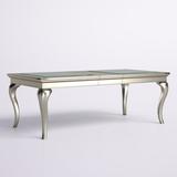 Etta Avenue™ Ashley Contemporary Dining Table Wood/Glass in Brown/Gray, Size 30.0 H in | Wayfair C00E9BEBEC6C4B088CEBDE5B76F4AA63