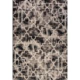 White Area Rug - Williston Forge Shani Black Area Rug Polypropylene in White, Size 47.0 W x 0.43 D in | Wayfair 2F990078567C4C998CE9CC905CA75300