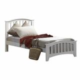 Harriet Bee Giese Platform Bed by Andrew Home Studio Wood in White, Size 38.5826 H x 42.3227 W x 78.1495 D in | Wayfair