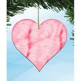 The Holiday Aisle® Love Heart Shaped Rustic Wooden Magnets Wood in Brown/Pink, Size 5.0 H x 5.0 W x 1.0 D in | Wayfair