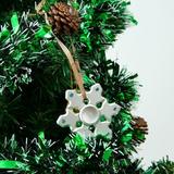 Matashi Crystal Christmas Tree Snowflake Spinner Holiday Shaped Ornament Crystal in Gray, Size 2.5 H x 2.5 W x 0.25 D in | Wayfair MTSP3141S
