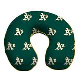 Green Oakland Athletics Memory Foam Travel Pillow