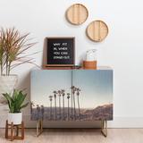 East Urban Home Catherine McDonald Hollywood Hills Credenza Wood in Brown, Size 31.0 H x 38.0 W x 20.0 D in | Wayfair