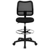 Symple Stuff Wolbert Mid-Back Drafting Chair Upholstered in Black, Size 40.25 H x 22.0 W x 22.0 D in | Wayfair C908494FBE3245738AB6392BF02DC8B8