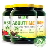 "About Time Whey Isolate, Strawberry, 2 lb, SDC Nutrition"