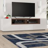 Ebern Designs Matrix TV Stand for TVs up to 60" Wood in Brown | Wayfair D2AC22EAE2FB45F58E7A995B31619E27