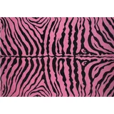 Fun Rugs Fun Time Zebra Skin Print Rug, Pink, 4X6.5 Ft